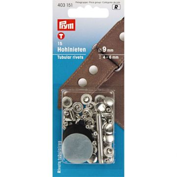 Prym Hohlnieten Ø 9mm -Silber