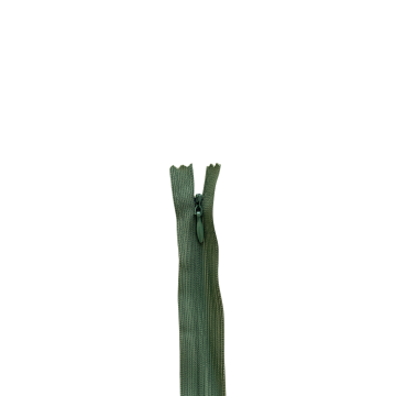 Nahtverdeckter Reissverschluss 40cm - 566 - Armeegrün 