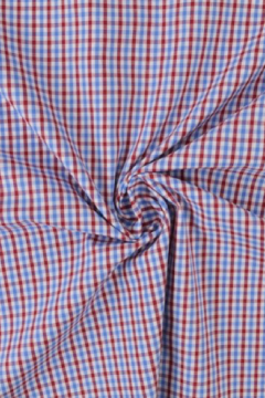 Blouse stof - red/blue/white