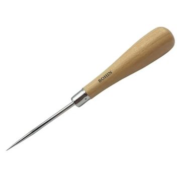 Bohin - Priem met houten handvat - 16cm