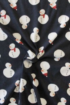 Fleece Print - Frosty the Snowman on Dark Blue