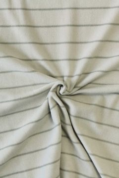 Fleece Print - Grey Stripes on Light Grey