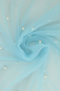 Mesh Pearls - Hell Blau - 05