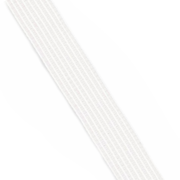 Kräusel-Elastic Weiß - 30 mm