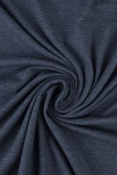 Baumwolle Jersey Jeansblau Melange - M15