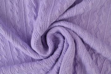Knitted Cable Jersey - Lavender - 21