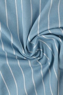 Chambray - White Stripes on Vintage Blue