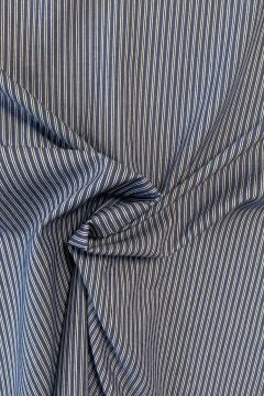 Chambray - Fine White Lines on Dark Blue
