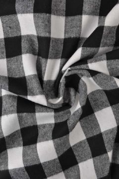 Flanell - Karostoff White/Black