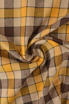 Flanell - Karostoff Ocher/Brown/Beige