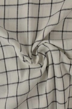 Flanell - Karostoff Off White/Black