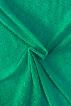 Lace - Bright Emerald Stitched Flowers