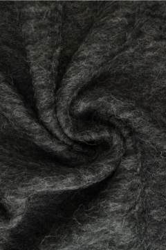 Mantelstoff Deluxe - 65% Wolle - Antracite