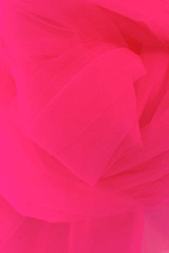 Tüll Feuerhemmend - 280cm - Neon Pink