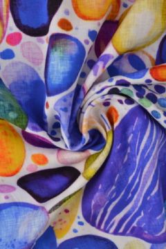 Viskose - Gemstones Purple/Blue