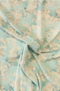 Viskose - Blue/White/Grey Cloud Art