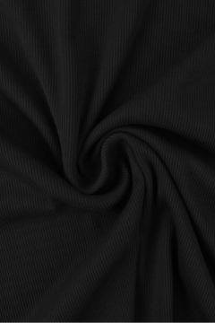 Rib Jersey - Night Black
