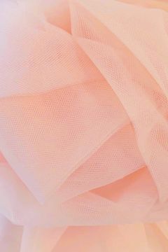 Brandvertragende Tule - 300cm - Salmon/Pink