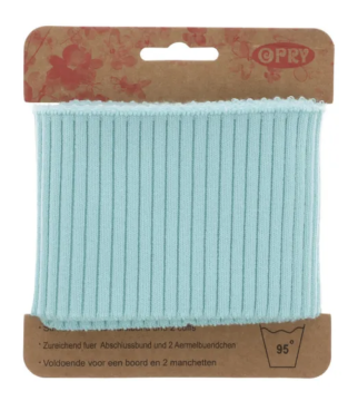 Opry Bündchen und Manschetten Grob - Light Aqua