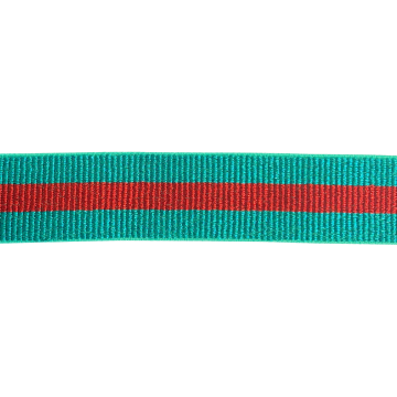 Gummi - Striped Sparkle Green/Red - 40 mm