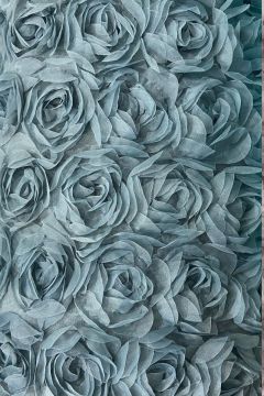Vintage Mesh - Bridal Roses - Vintage Green
