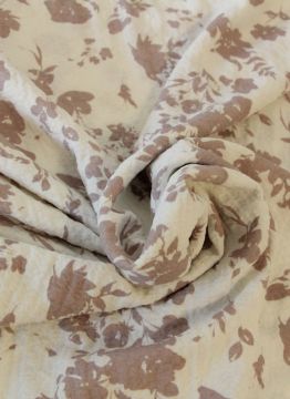 Fashion Reliëf - Faded  Flowers on Offwhite