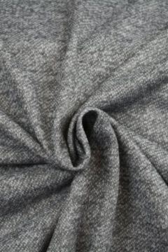 Sweatshirtstoff Melange Grau