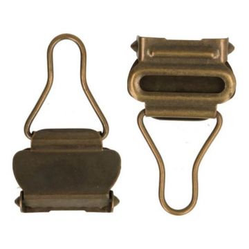 Latzhosenverschluss - 30mm - Old Gold