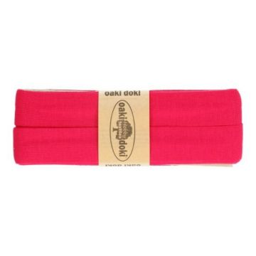 tricot de luxe biaisband oaki doki donker fuchsia