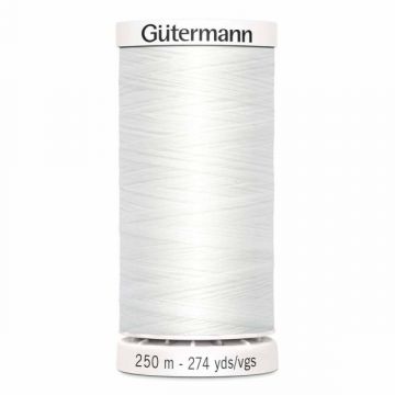 Gütermann 200 meter naaigaren - wit
