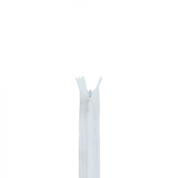 Nahtverdeckter Reissverschluss 60cm - 501 - Weiss