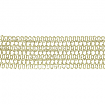 Lurexband Offene 40mm - Light Gold