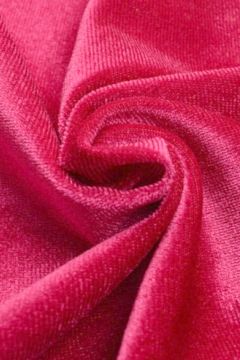 Lycra Samt - Fuchsie Rosa