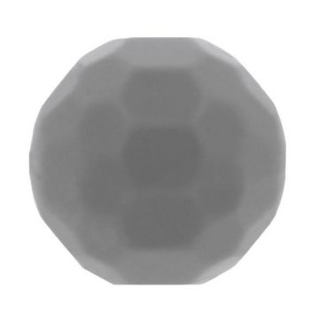 Opry Silikon Perlen Diamant 16mm - Dunkel Grau