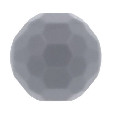 Opry Silikon Perlen Diamant 16mm - Grau