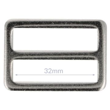Opry Vierkantring Flache -Nikkel - 32mm