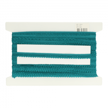 Dessous - Spitzenband Elastisch - 15mm - Dark Petrol Green