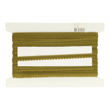 Dessous - Spitzenband Elastisch - 15mm - Olive