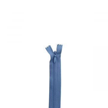 Nahtverdeckter Reissverschluss 60cm - 839 - Stahlblau