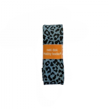 Oaki Doki Schrägband Summer Collection - Leopard Steelblue - 2m 