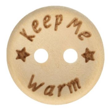 Knöpfe Holz 20mm  - Keep Me Warm
