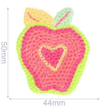  Applikation - Apfel gestrickt 