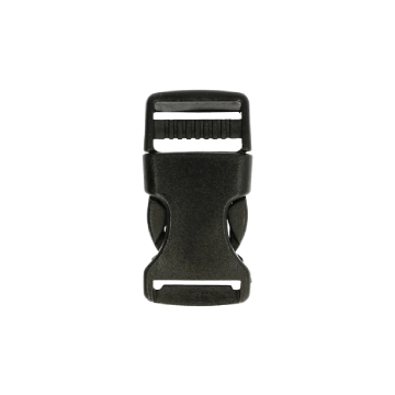 Steckschnalle schwarz - 20mm