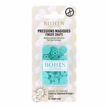 Bohin - Magischer Druckknopf 13mm - Turquoise