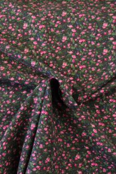 Flanell - Millions of Flowers Pink/Black