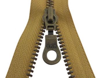 Kupfer YKK-Reißverschlüsse Teilbar - Camel-857- 80 cm
