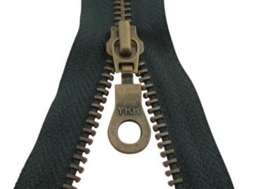 YKK-Reißverschlüsse Teilbar - Dunkel Braun 80 cm