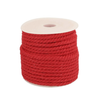 gedraaid koord rood