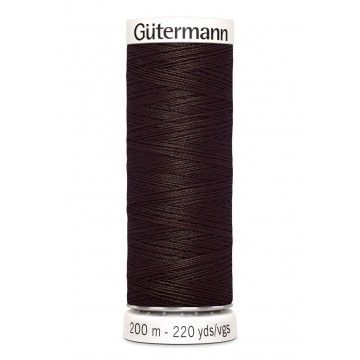 Gütermann 200 meter naaigaren - donker bruin