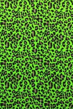 Badeanzugstoff - Bright Green Panther 